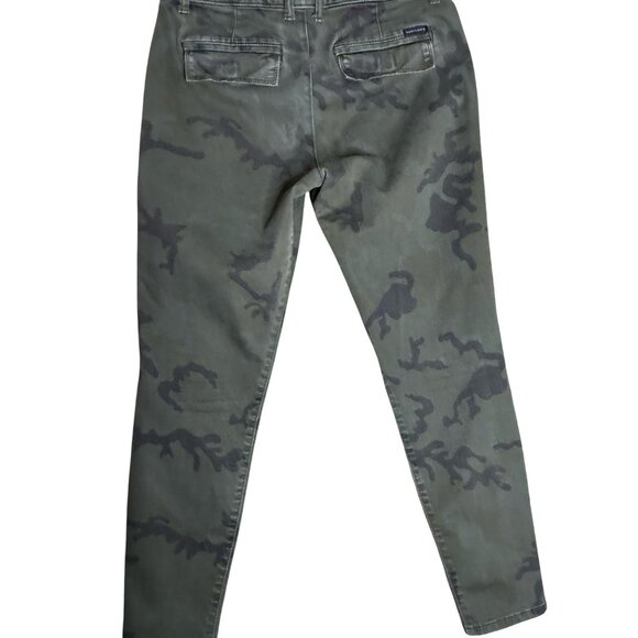 Sanctuary Pants Womens‎ 28 Camo Surplus Green Skinny Zipper Stretch - Picture 2 of 6